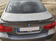 BMW 3 rad E90/E91 2005–2011 Spojler HongHang V2 (ABS, čierny lesk) fotografia 2