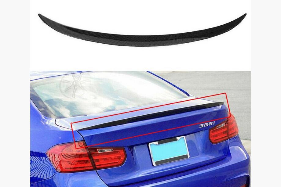 BMW rad 3 F30/F31 2012–2019 Lip spojler LIP V2 (1234 Upgrade, čierny) Image