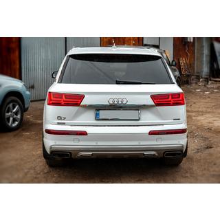 Chrómová lišta nad ŠPZ (nerez) Audi Q7 2015–2026 fotografia 4