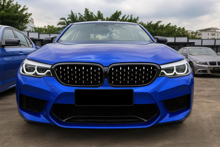 BMW 5. rad G30/G31 2017–2023 Ľadvinky Diamond Silver V2 (2017-2020, čierny lem) Image