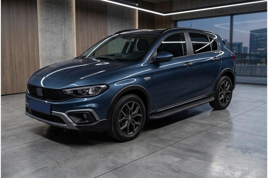 Fiat Tipo Cross 2021– Bočné prahy Tayga Black (2 ks, hliník) Image