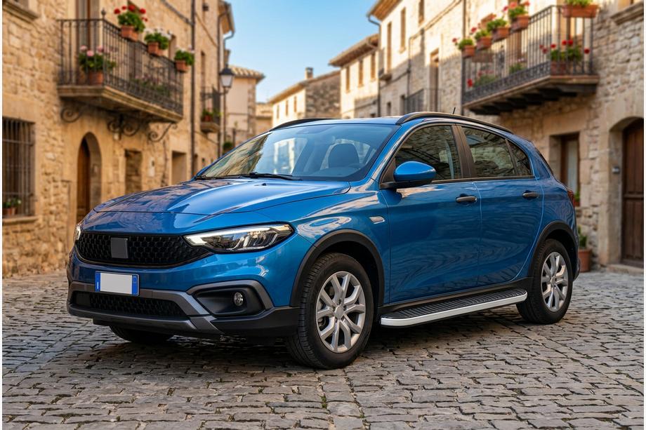 Fiat Tipo Cross 2021– Bočné prahy Tayga Grey (2 ks, hliník) Image