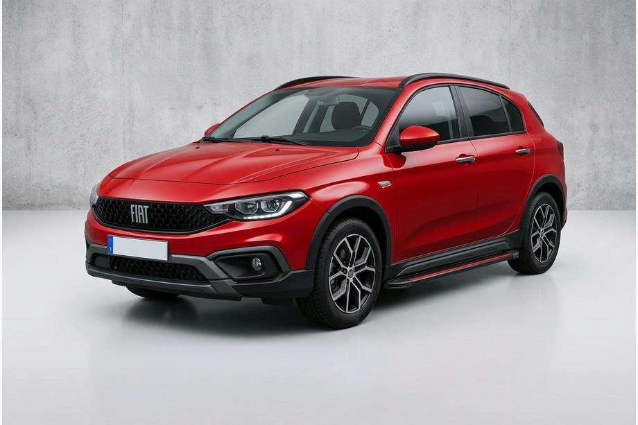 Fiat Tipo Cross 2021– Bočné nášľapy Maya Red (2 ks., hliník) Image