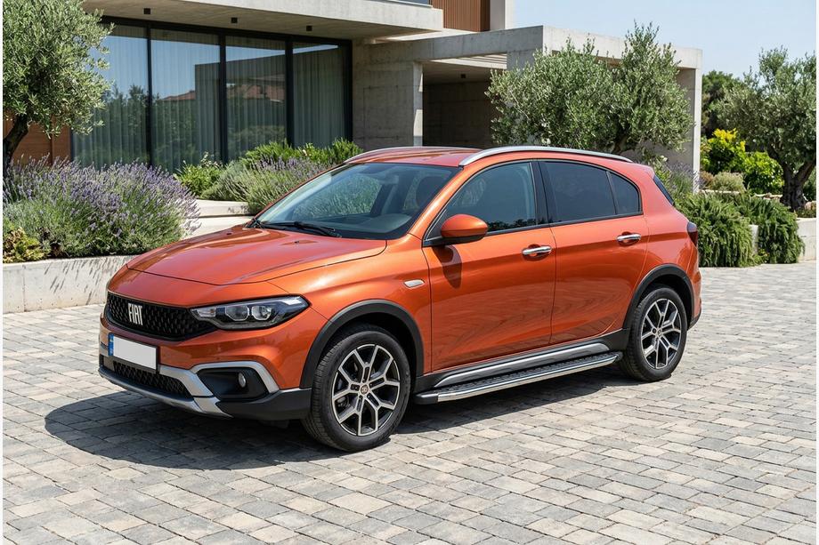 Fiat Tipo Cross 2021– Bočné nášľapy BlackLine (2 ks, hliník) Image