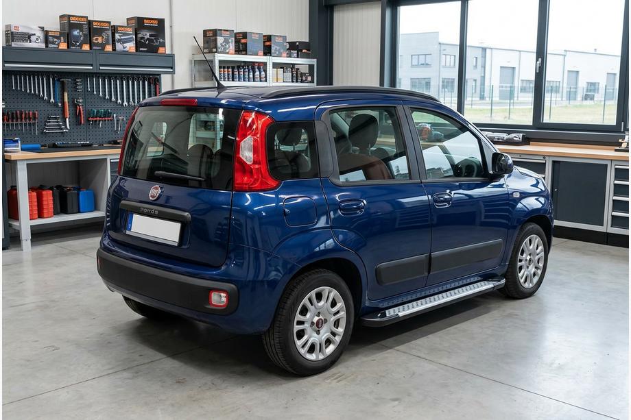 Fiat Panda 2011–2023 Bočné nášľapy Allmond Grey (2 ks, hliník) Image