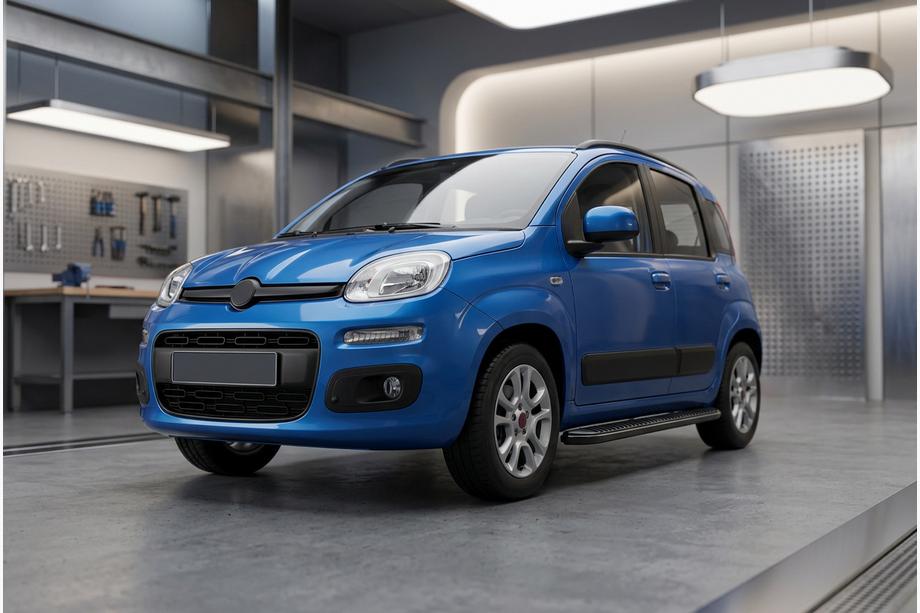 Fiat Panda 2011–2023 Bočné prahy Tayga Black (2 ks, hliník) Fotografia 1