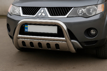 Mitsubishi Outlander 2006–2012 Predný ochranný rám a125209 (nerez) fotografia 1