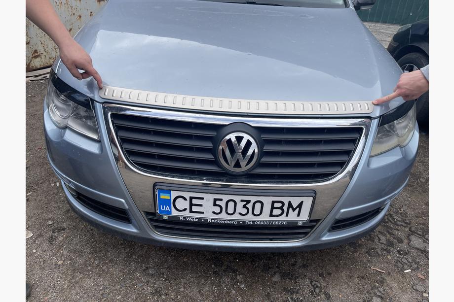 Volkswagen Passat B6 2006–2012 Lišta na kapotu (1 ks, nerez) Image