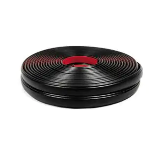 Čierna ochranná lišta na dvere na meter sal26 (1 meter, 32 mm) fotografia 3