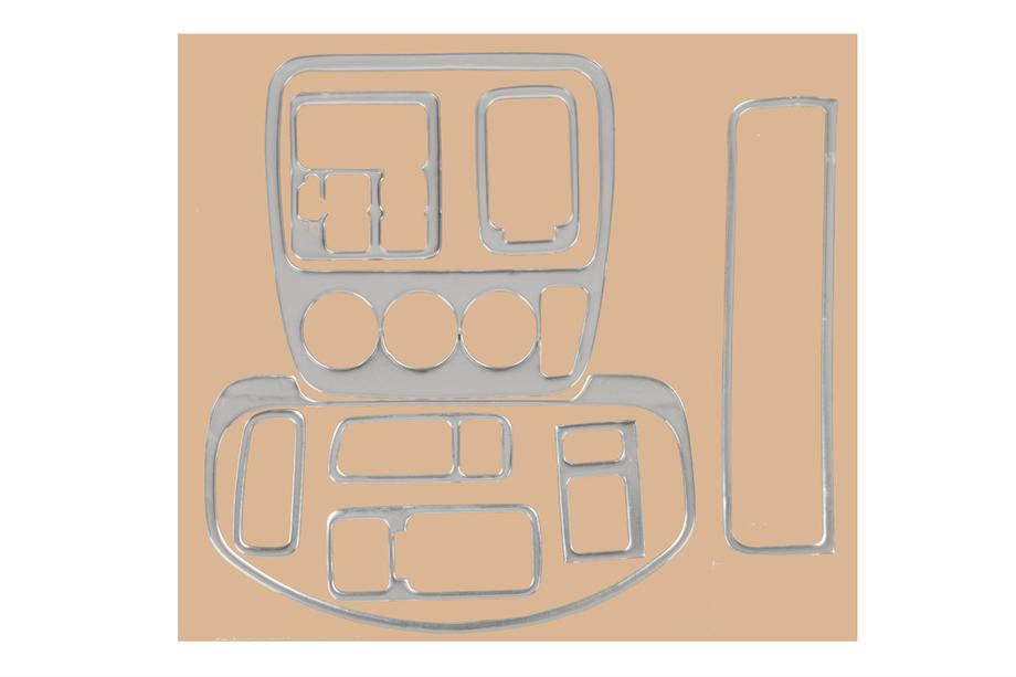 Honda CRV 1996–2001 Dekoratívne lišty na palubnú dosku (hliník) Image