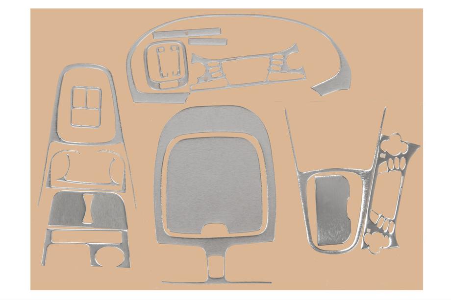 Nissan Almera N16 2000–2006 Dekoračné lišty na palubnú dosku 00-03 (hliník) Image