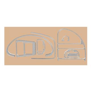 Dekoratívne lišty na palubnú dosku (hliník) Citroen Saxo 1996–2023