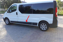 Renault Trafic 2001–2015 Originálna použitá lišta dverí (L3) fotografia 1
