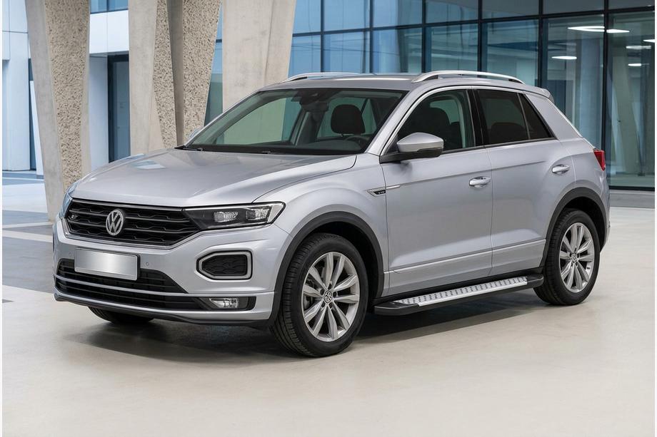 Volkswagen T-Roc 2017–2025 Bočné nášľapy Allmond Grey (2 ks, hliník) Image