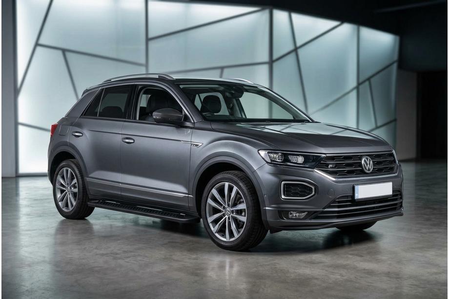 Volkswagen T-Roc 2017–2025 Bočné nášľapy Allmond Black (2 ks, hliník) Image