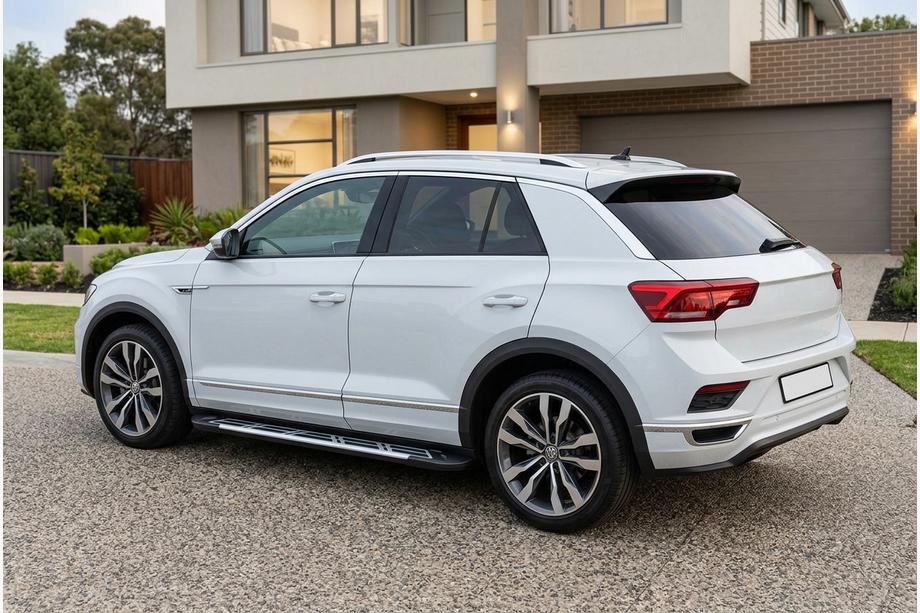 Volkswagen T-Roc 2017–2025 Bočné nášľapy Sunrise (2 ks, hliník) Fotografia 1
