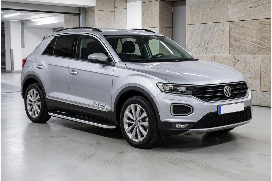 Volkswagen T-Roc 2017–2025 Bočné prahy Tayga Grey (2 ks, hliník) Image