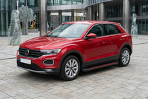 Volkswagen T-Roc 2017–2025 Bočné nášľapy Maya Red (2 ks., hliník) fotografia 1
