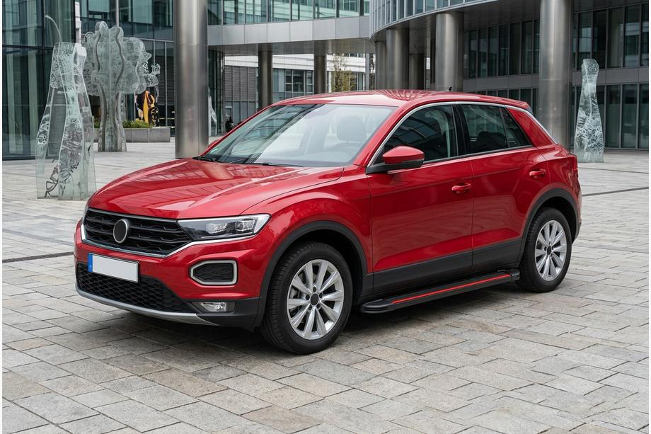 Volkswagen T-Roc 2017–2025 Bočné nášľapy Maya Red (2 ks., hliník) Image