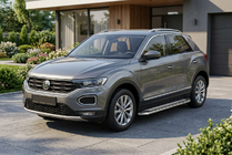 Volkswagen T-Roc 2017–2025 Bočné prahy Maydos V2 (2 ks, hliník / nehrdzavejúca oceľ) fotografia 1