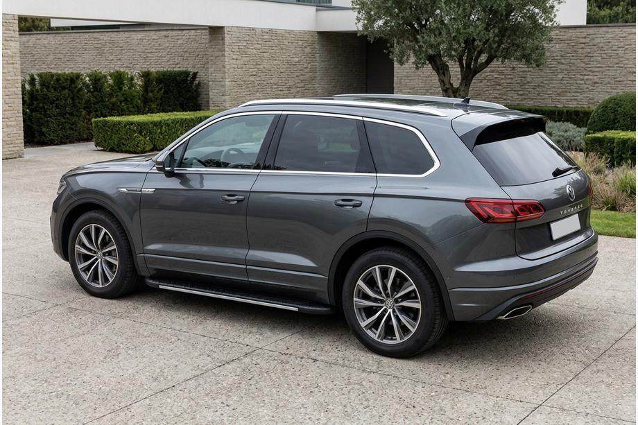 Volkswagen Touareg 2018– Bočné nášľapy Bosphorus Grey (2 ks, hliník) Image