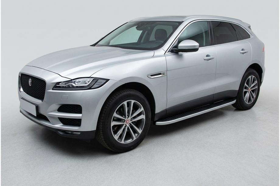 Jaguar F-PACE 2016– Bočné prahy Tayga Grey (2 ks, hliník) Image