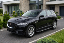 Jaguar F-PACE 2016– Bočné nášľapy Bosphorus Grey (2 ks, hliník) fotografia 1