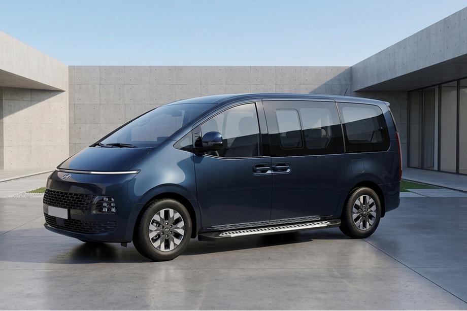 Hyundai Staria 2021– Bočné prahy Line (2 ks, hliník) Image
