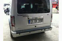 Ford Transit 2000–2014 Nerezová ozdobná lišta nad ŠPZ fotografia 5