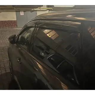 Okenné deflektory vetra s chrómovou lištou (4 ks, Niken) fotografia 3