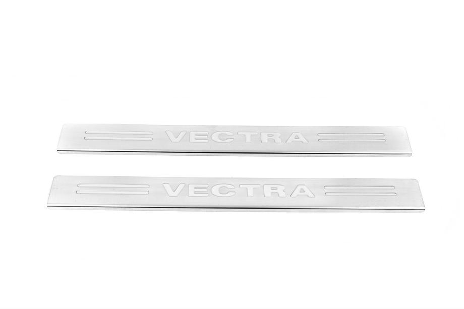 Opel Vectra B 1995–2002 Nerezové kryty prahov Carmos (2 ks, nerez) Image
