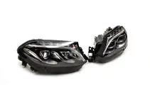 Mercedes GL/GLS trieda X166 2012–2019 Predné svetlomety Halogen na LED (pre vozidlá prestavané z GL na GLS, 2 ks) fotografia 3