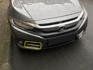Honda Civic Sedan X 2016–2021 Nerezové kryty hmloviek Carmos (2 ks) fotografia 4