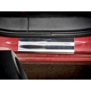 Kryty prahov (Carmos V2, 4 ks, nerez) Nissan Qashqai 2007–2010 fotografia 4
