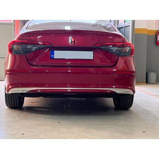 Nerezová lišta na zadný nárazník (Sedan) Honda Civic Sedan 2021– fotografia 1