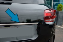 Citroen C5 Aircross 2017–2025 Chrómová lišta nad ŠPZ (nerez) fotografia 1