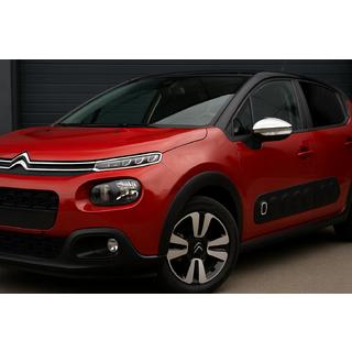 Nerezové chrómové kryty spätných zrkadiel (2 ks) Citroen C-3 2016–2023 fotografia 3