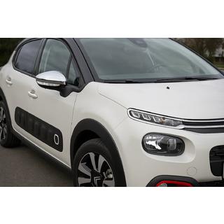 Nerezové chrómové kryty spätných zrkadiel (2 ks) Citroen C-3 2016–2023 fotografia 1