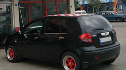Hyundai Getz 2002– Vonkajšie okenné lišty (6 ks, nerez) Carmos - turecká oceľ fotografia 4