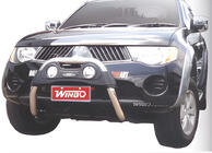 Mitsubishi L200 2006–2015 Predný ochranný rám A124551 bez montážnych držiakov (nerez) fotografia 1