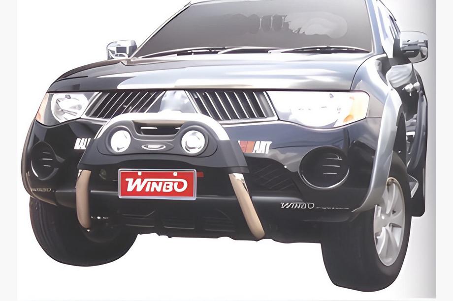 Mitsubishi L200 2006–2015 Predný ochranný rám A124551 bez montážnych držiakov (nerez) Image