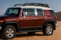 Toyota FJ Cruiser 2006–2022 Sada okenných líšt (nehrdzavejúca oceľ, 16 ks) fotografia 1
