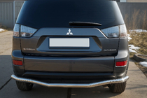 Mitsubishi Outlander 2006–2012 Zadný ochranný oblúk D125201 (nerez) fotografia 1