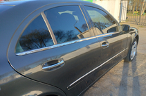 Mercedes E-class W211 2002–2009 Vonkajšie okenné lišty (nerez) SD, Carmos - turecká oceľ (4 ks) fotografia 12